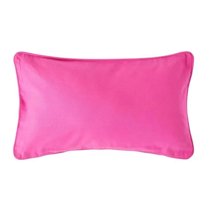 Housse De Coussin Uni Fuchsia, 30x50cm - Homescapes