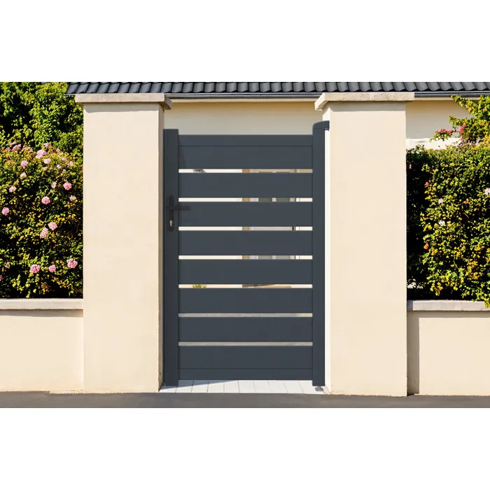 Portillon 1m VOGEL H.160cm aluminium gris