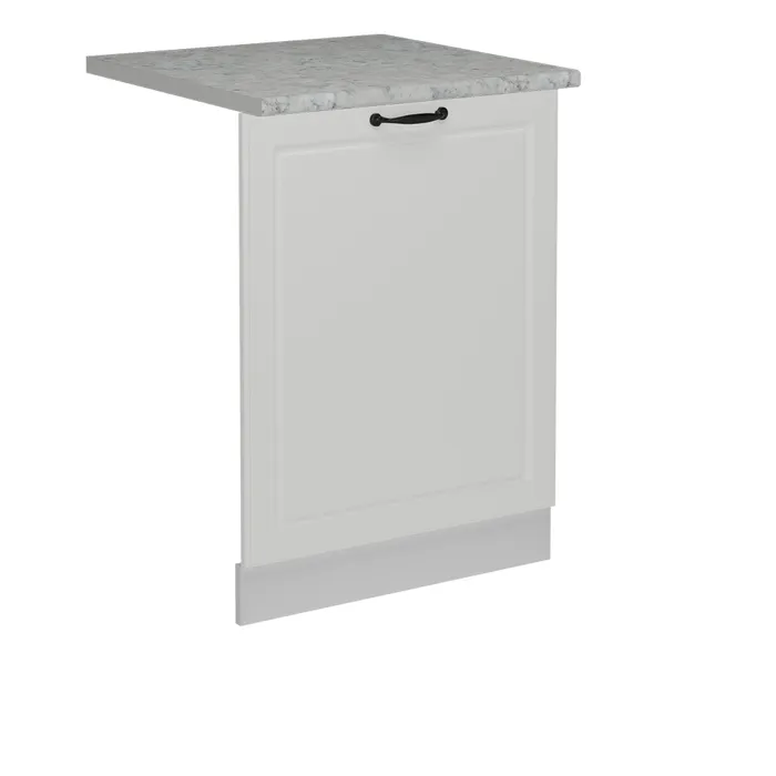 Vicco Façade de lave-vaisselle Blanc campagne 60cm, PT Marbre