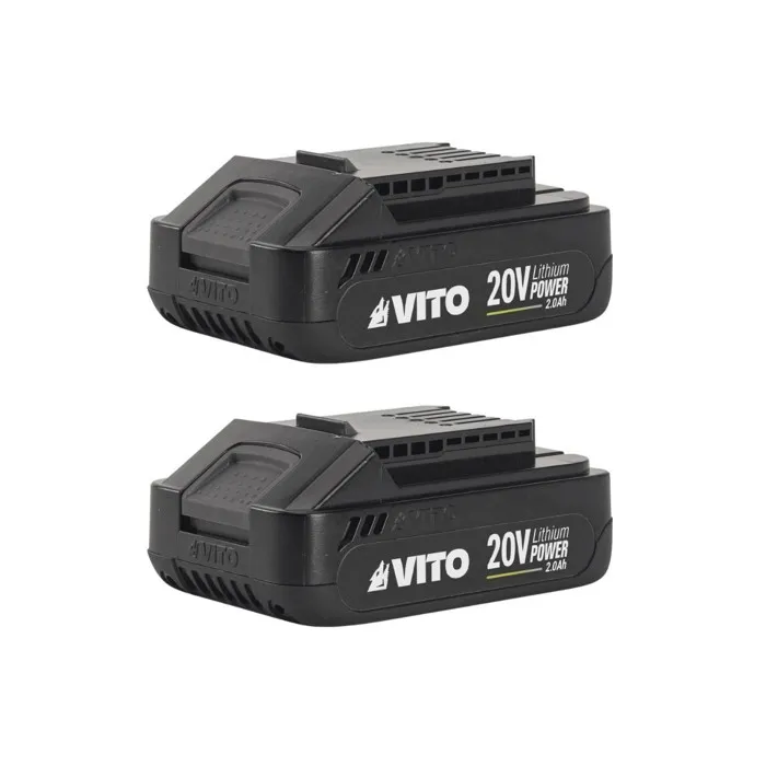 Pack 2 Batteries Lithium 20V 2Ah Gamme sans fil LI VITO