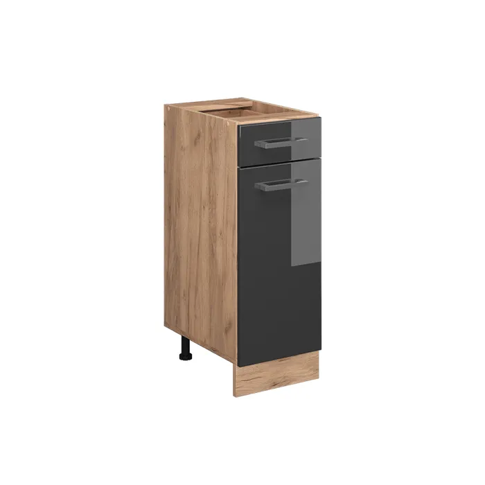 Vicco Meuble cuisine Anthracite Haute brillance 30cm sans PT