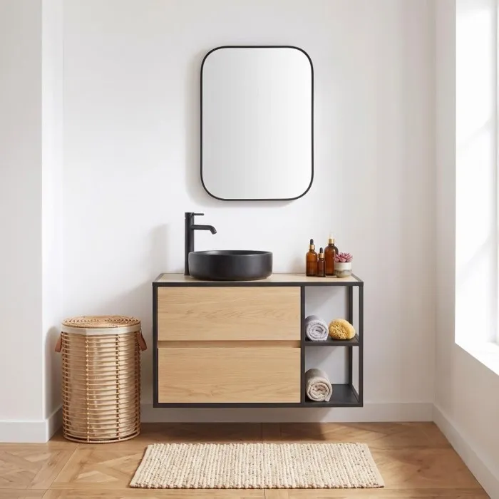 Meuble simple vasque EDISSON 70 cm