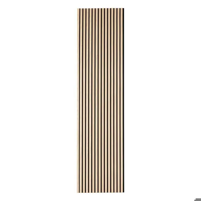 Panneau décoratif mural Colva beige fond noir 240x60cm - Atmosphera Créateur d'intérieur