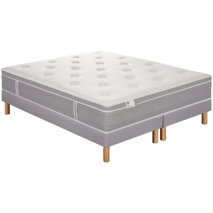 Ens L'Elegant 180x200 Matelas H30 Ressort Ensachés, Ferme, 2 Sommiers