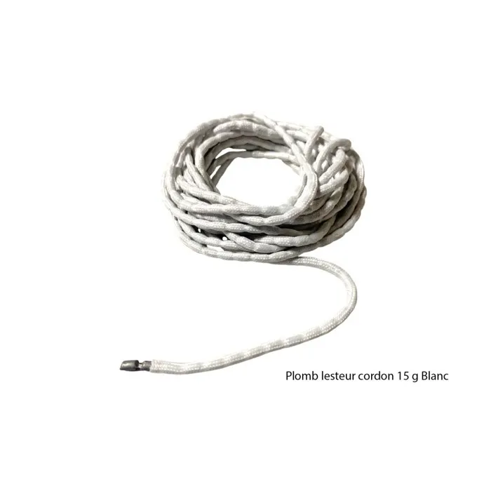 Cordon de Lestage en Plomb 15g/m pour Rideaux Légers - Bobine 5 Mètres