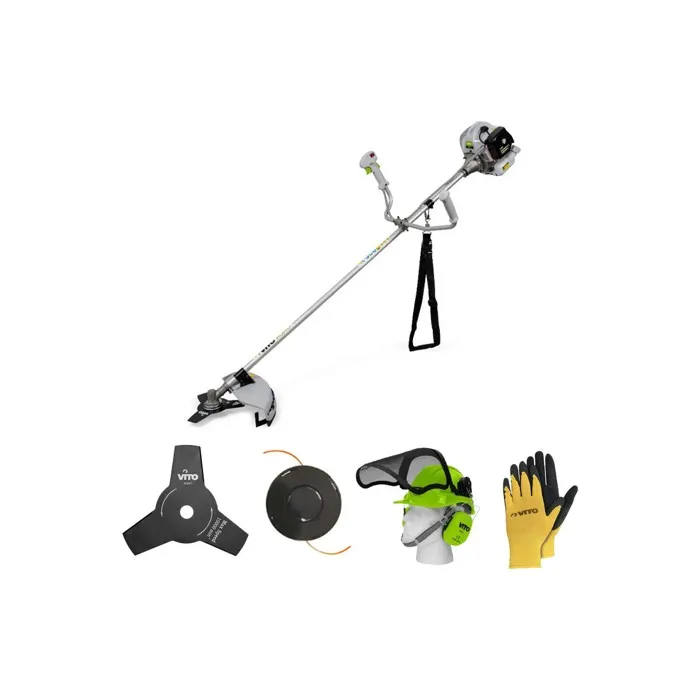 Débroussailleuse 43cc Eko + Casque De Sécurité Anti-bruit + Gants De Protection Vito