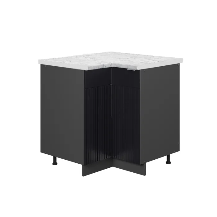 Vicco Meuble dangle Noir rayé 80.5cm, PT Marbre