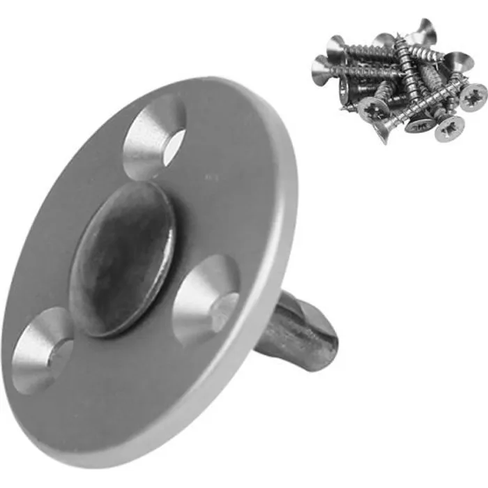 Lot de 10 pitons télescopiques en inox pour plage en bois - Linxor