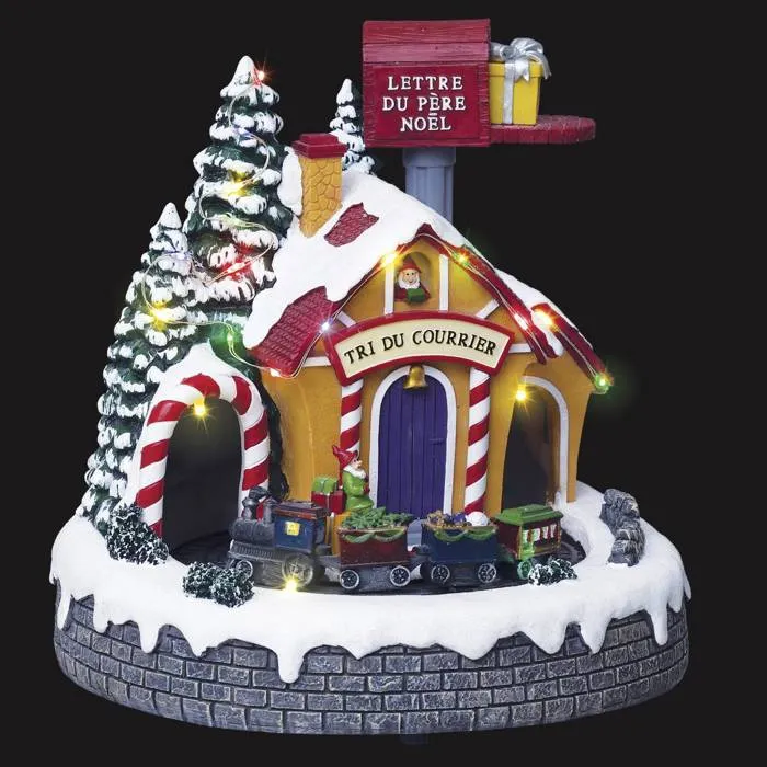 Village Lumineux Poste Du Père Noël 20 Led H.21cm - Feeric Lights & Christmas
