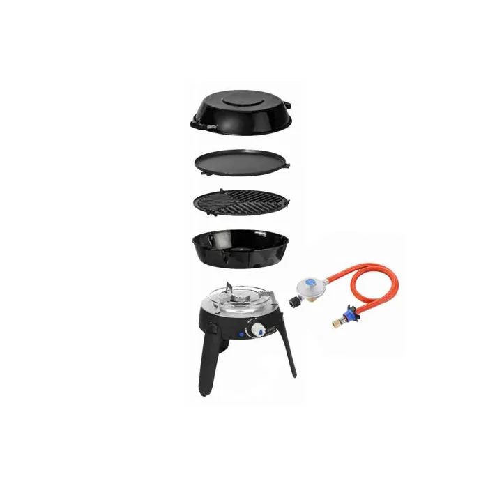 Pack Cadac Barbecue Gaz Grill Pieds Repliables Spécial Camping + Détendeur