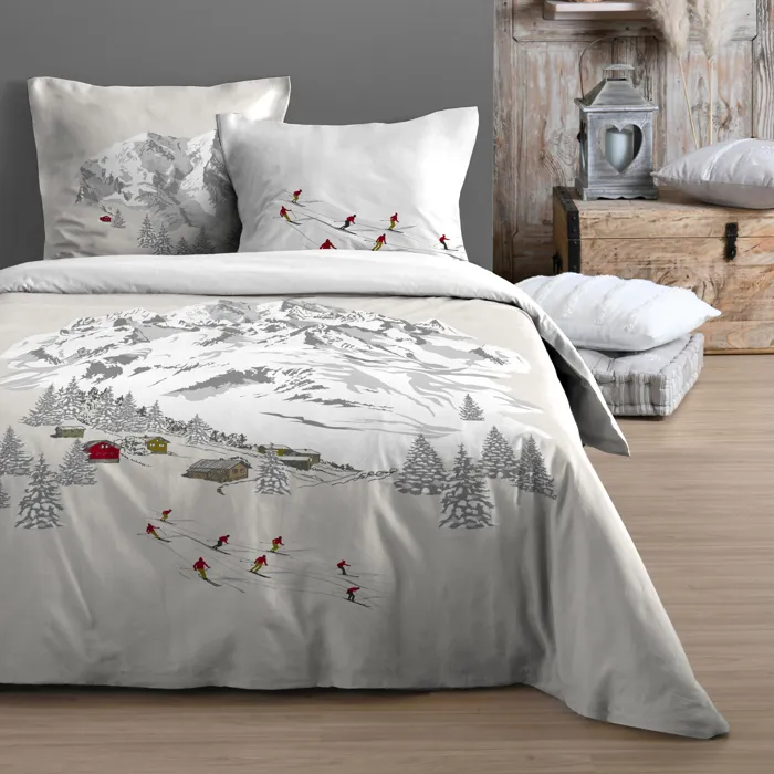 Parure Housse De Couette Meribel Ecru 260x240 Cm