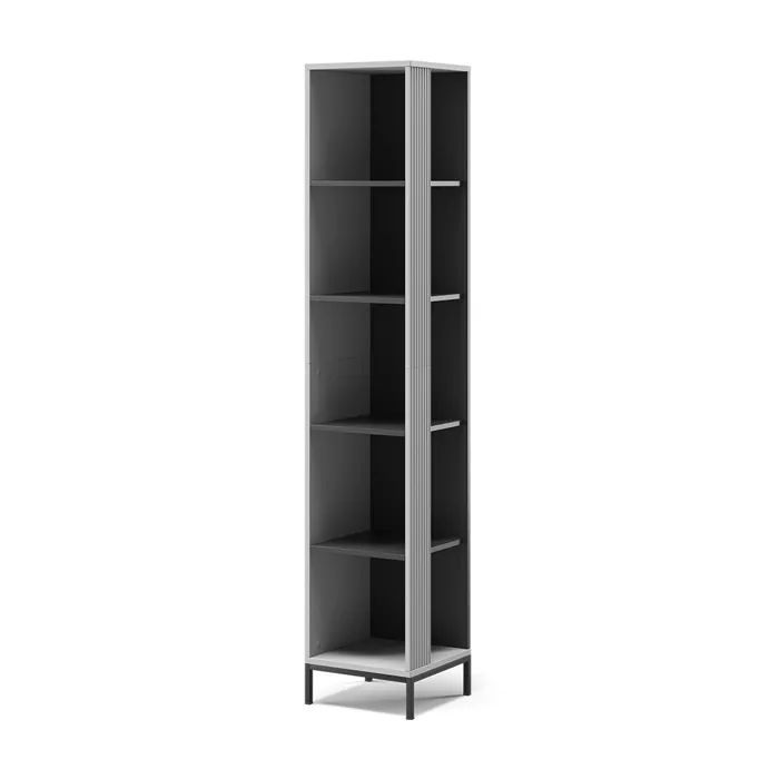 Vicco Bibliothèque Gris 36x188cm peut être combiné avec dautres meubles Eliza