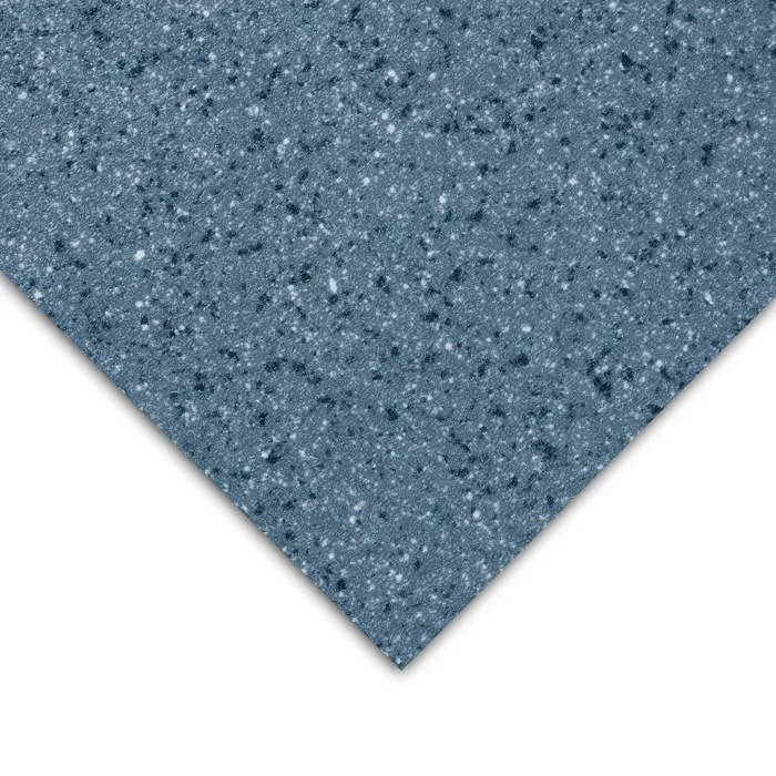 Sol vinyle professionnel CV Xtreme, antidérapant R10, usage intensif commercial et industriel, Bleu foncé, 200 x 500 cm