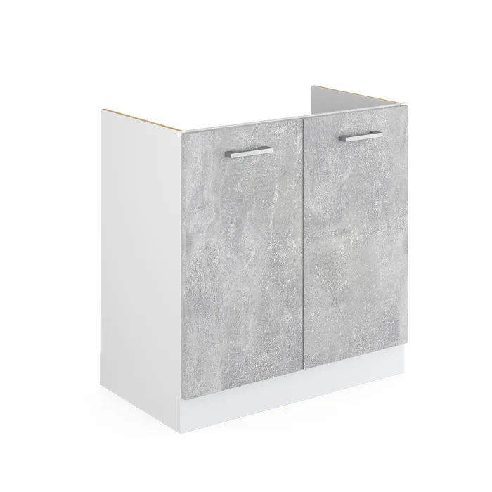 Vicco Meuble bas sous-évier Béton 80cm sans PT