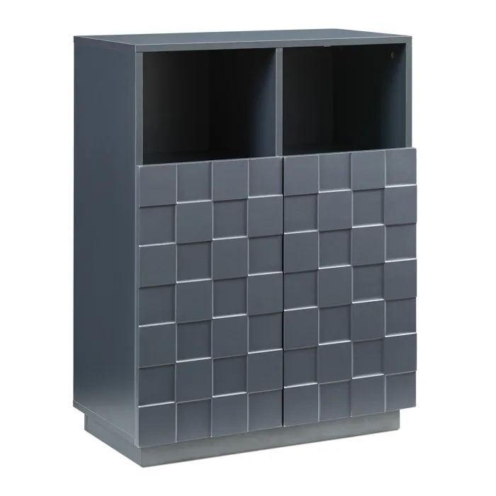 Buffet haut Bopibobro 86 x 64 x 36 cm gris foncé en.casa