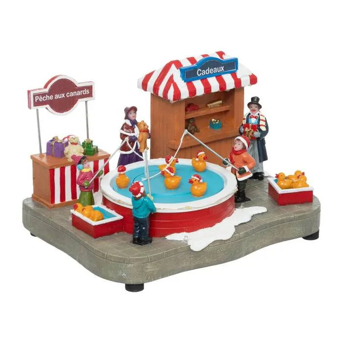 Village Lumineux Pêche Aux Canards 19 Led H.22,5cm Musical - Feeric Lights & Christmas
