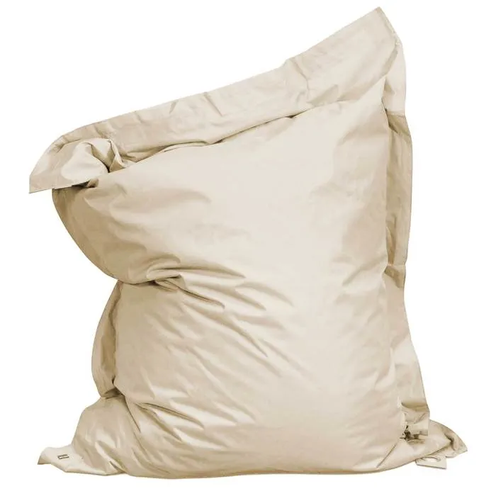 Housse vide de coussin de sol XXL ivoire Oviala