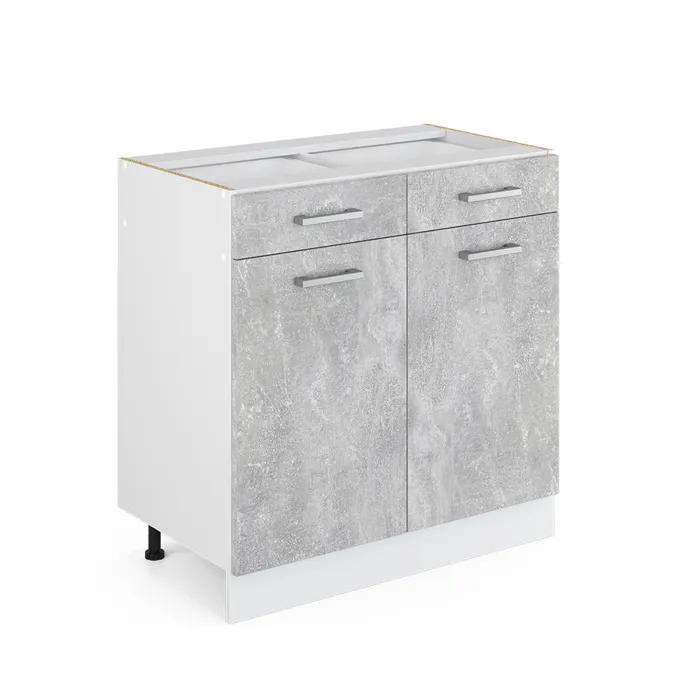 Vicco Meuble cuisine Béton 80cm sans PT