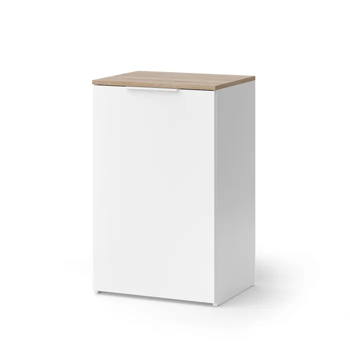 Vicco Commode Blanc 50x80cm avec étagère