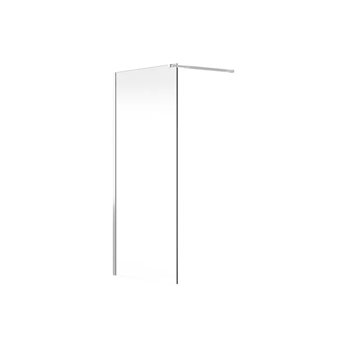 Paroi de douche à l'italienne - Chrome - Verre 6 mm - 120x200 cm - DAREN