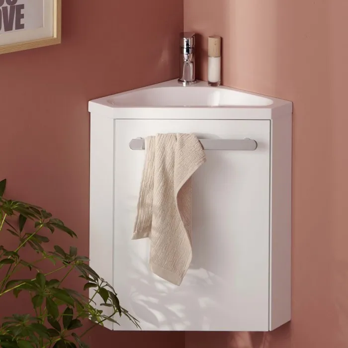 Meuble lave-mains SKINO + robinet chromé