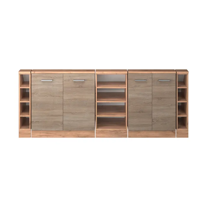 Vicco Ensembles de meuble de rangement sous pente Sonoma/Chêne doré Lot de 5