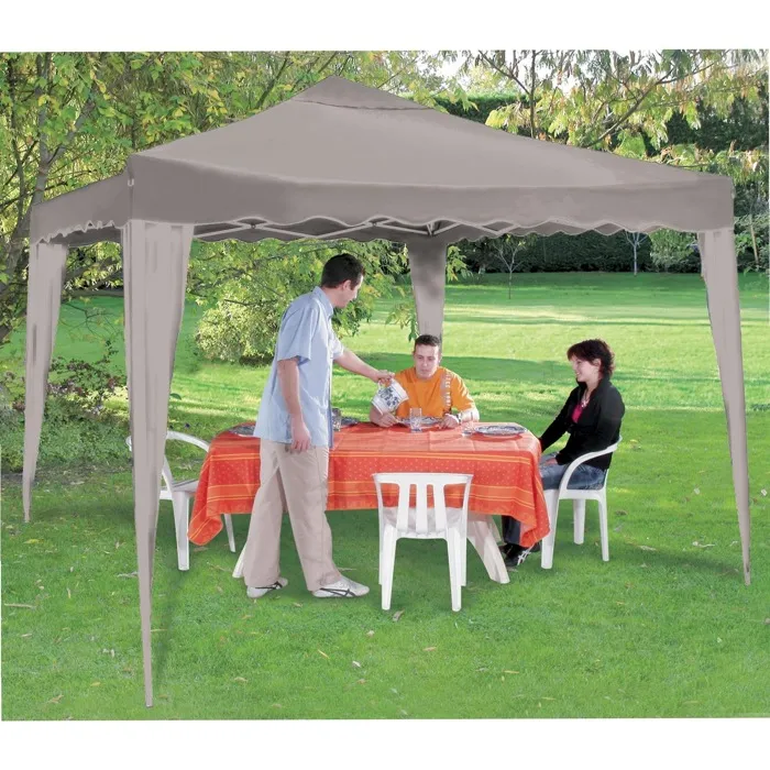Werka Pro - Tente De Réception Pliable Couleur Taupe 3x3m