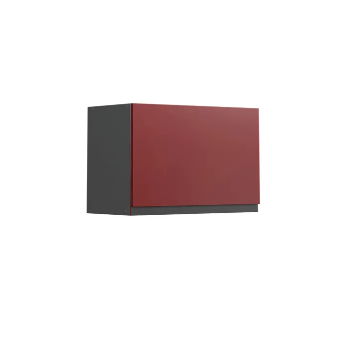 Vicco Elément haut de cuisine Rouge 60cm J-Shape, plat