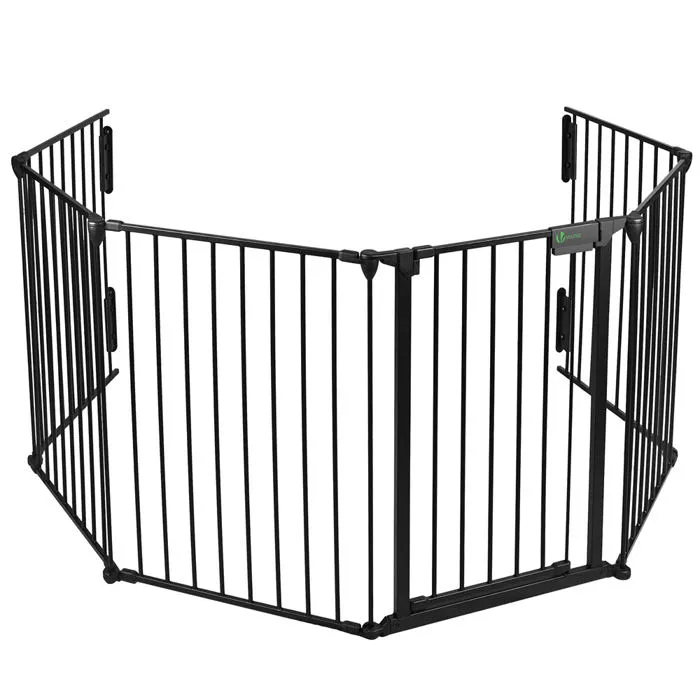 Vounot Barriere De Securite Grande Version 3.6m 6 Panneaux Noire