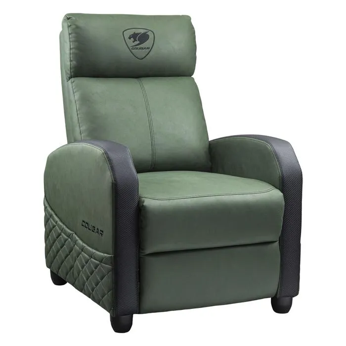 Fauteuil gaming - Cougar Gaming - RANGERELITE - Vert - Dossier 180° - Accoudoirs 4D - PVC, velours et tissu imitation cuir