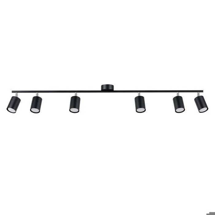 Plafonnier en Acier - LUCIDA - Noir - IP20 - Max 10W LED - GU10 - Style Moderne