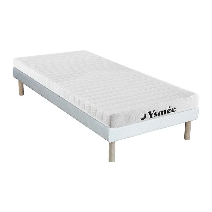 Ensemble 90 x 200 cm sommier + matelas mousse 7 zones ép.12cm - STELO KIDS de YSMÉE
