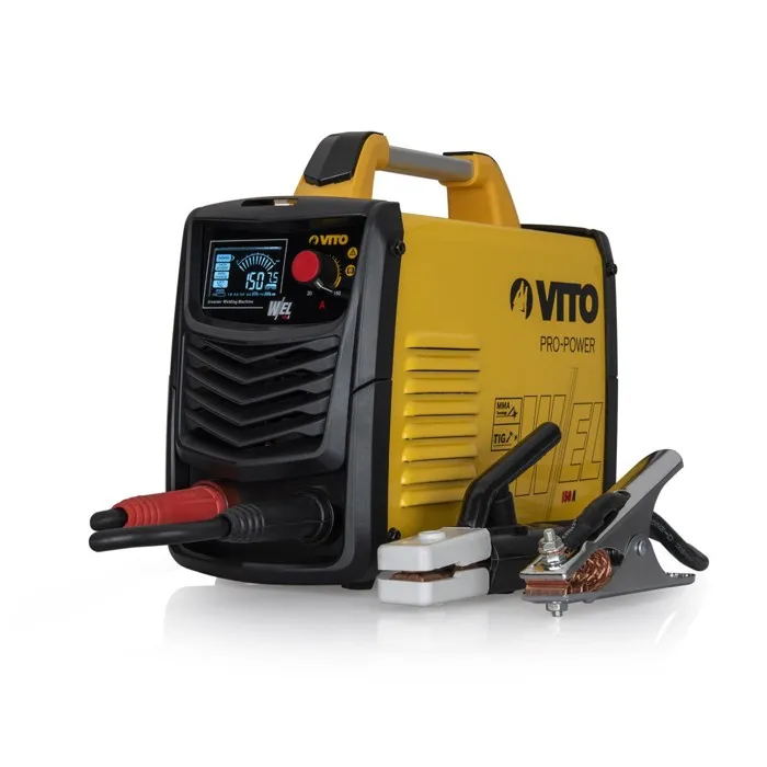Poste à souder Inverter MMA 150A Soude Baguettes électrodes de Diam 1.6 à 4 mm Malette VITO