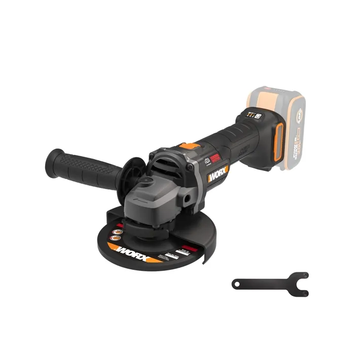 Meuleuse d'angle 20V WORX - WX814.9 (disque 125 mm, 8600 tr/min, multimatériaux, sans batterie ni chargeur)