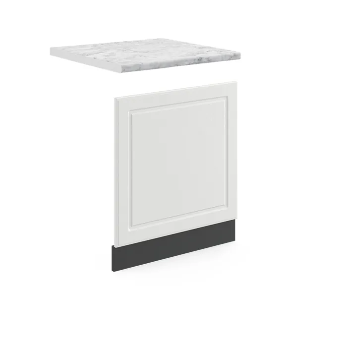 Vicco Façade Blanc campagne/Anthracite 60cm plan de travail Marbre