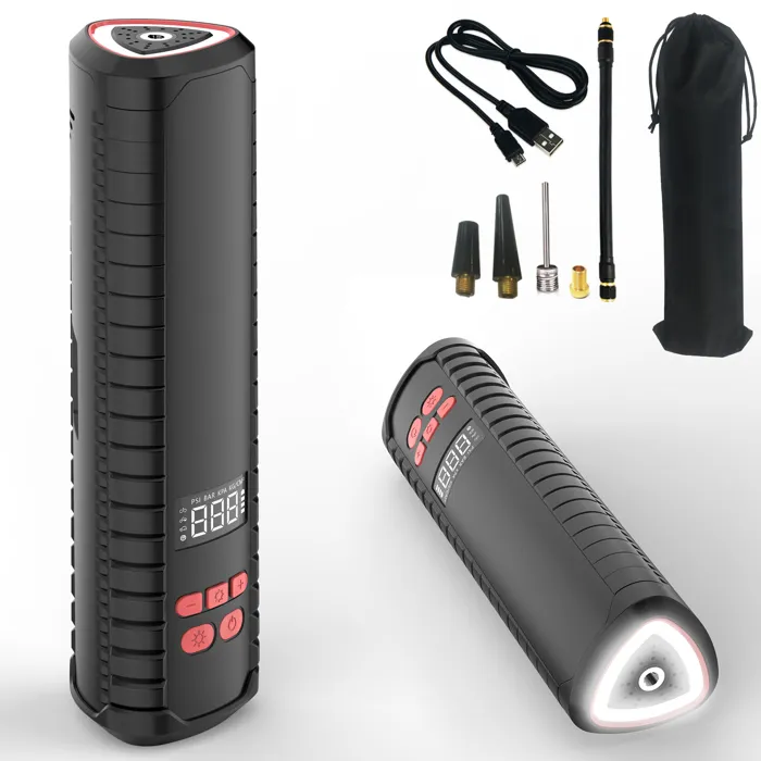 Compresseur Air Portable FISHTEC Électrique LCD 10 Bars Lampe Embouts