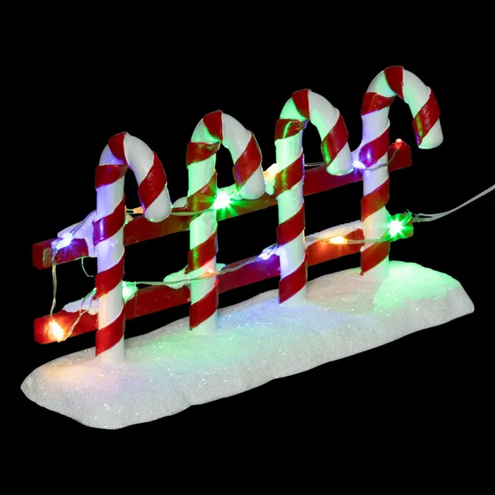 Accessoire Village Barrière Sucre D'orge 12 Led - Feeric Lights & Christmas
