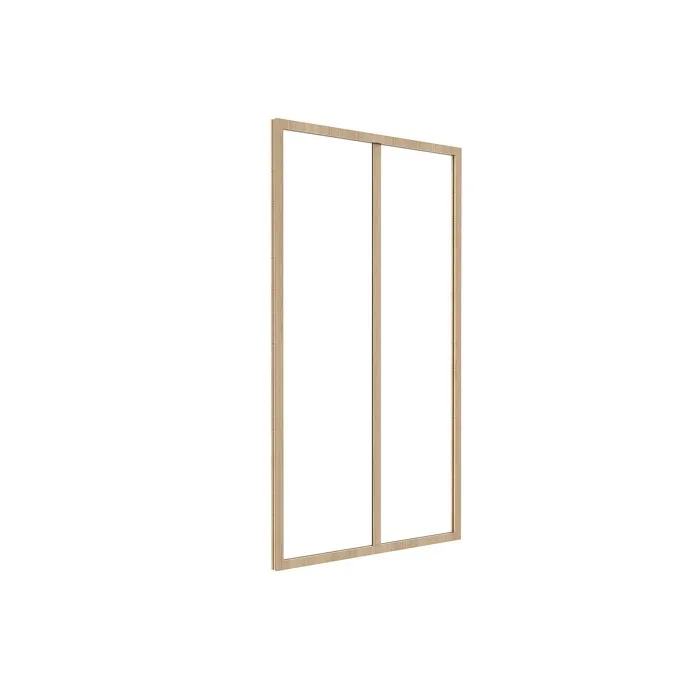 Verrière atelier en aluminium thermolaqué naturel clair 60 x 105 cm- BAYVIEW