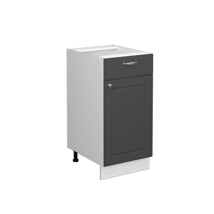 Vicco Meuble cuisine Anthracite-or 40cm sans PT