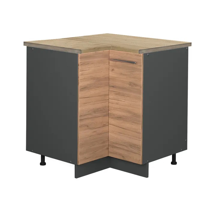 Vicco Meuble dangle Chêne doré/Anthracite 80.5cm plan de travail Chêne doré
