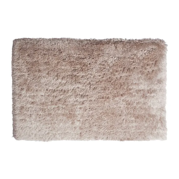 Tapis shaggy à poils longs -200 x 290 cm - Taupe - ARDELA