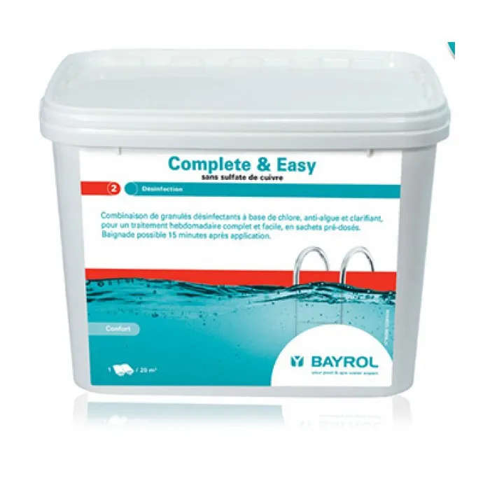 Désinfectant Sans Sulfate De Cuivre Bayrol Complete & Easy