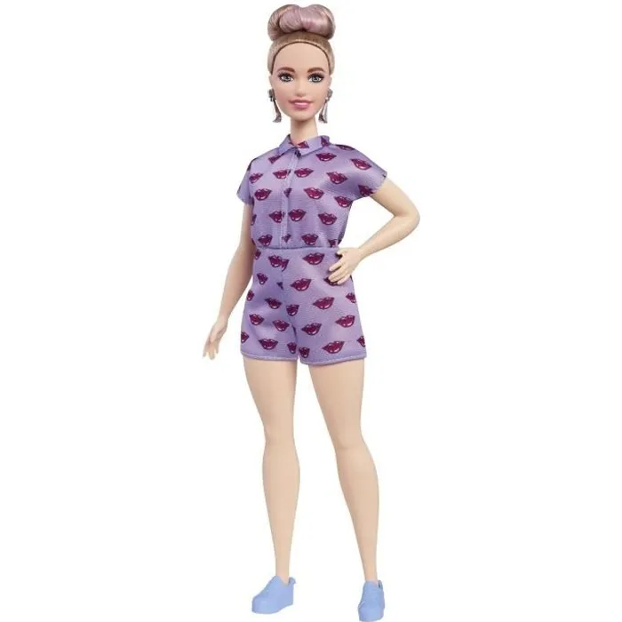 Barbie Fashionistas - Combi rose- Curvy-FJF40