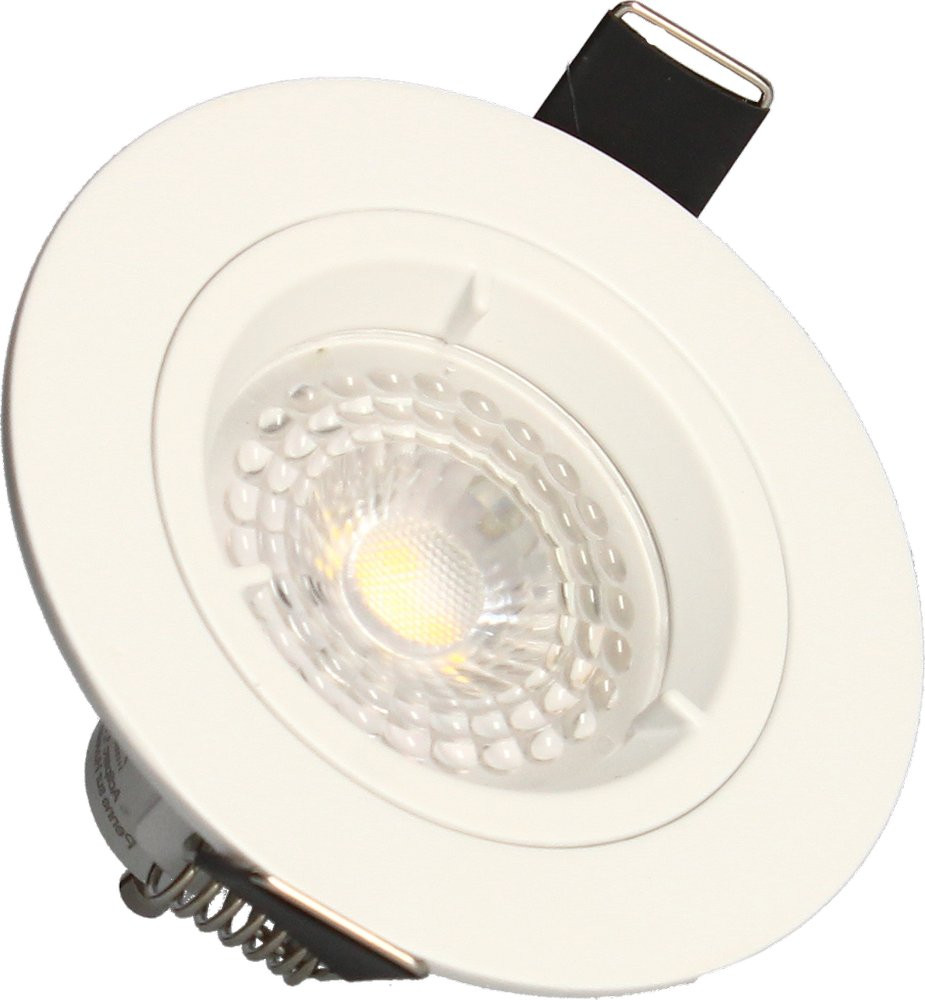 Lot 3 Spots Blanc Encastrables Fixes Saphyr Gu10 5w 380lm Blanc Neutre