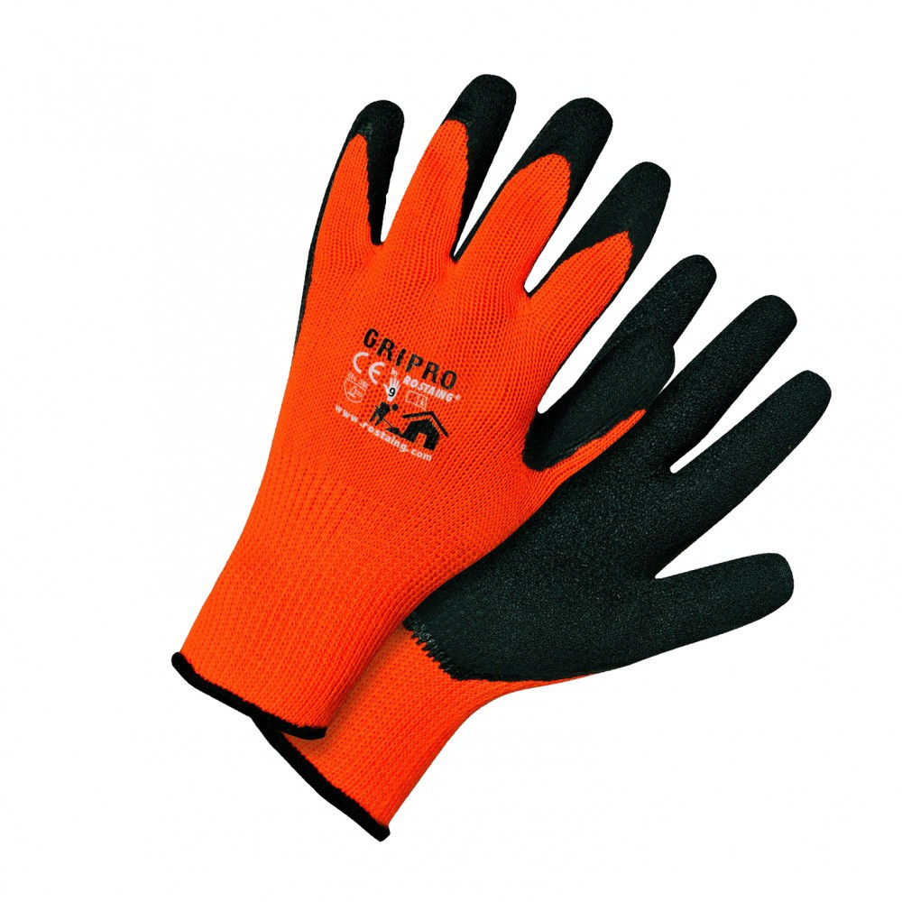 Gants Manutention Maçonnerie Menuiserie Orange Rostaing Gripro Taille 10