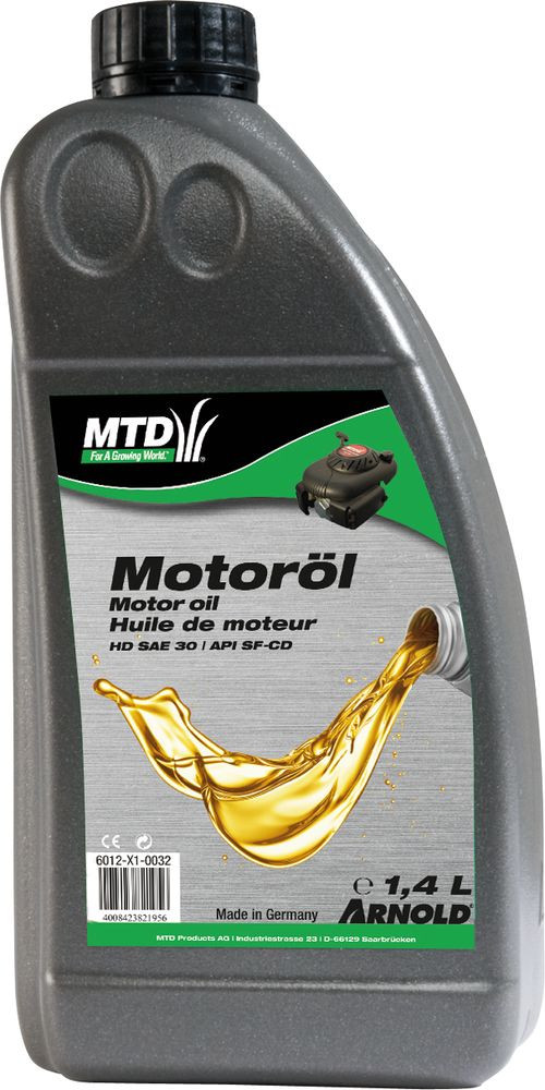 Huile Moteur Monograde Sae 30 Hd Pour Les Moteurs 4 Temps Des Petites Machines - 1...