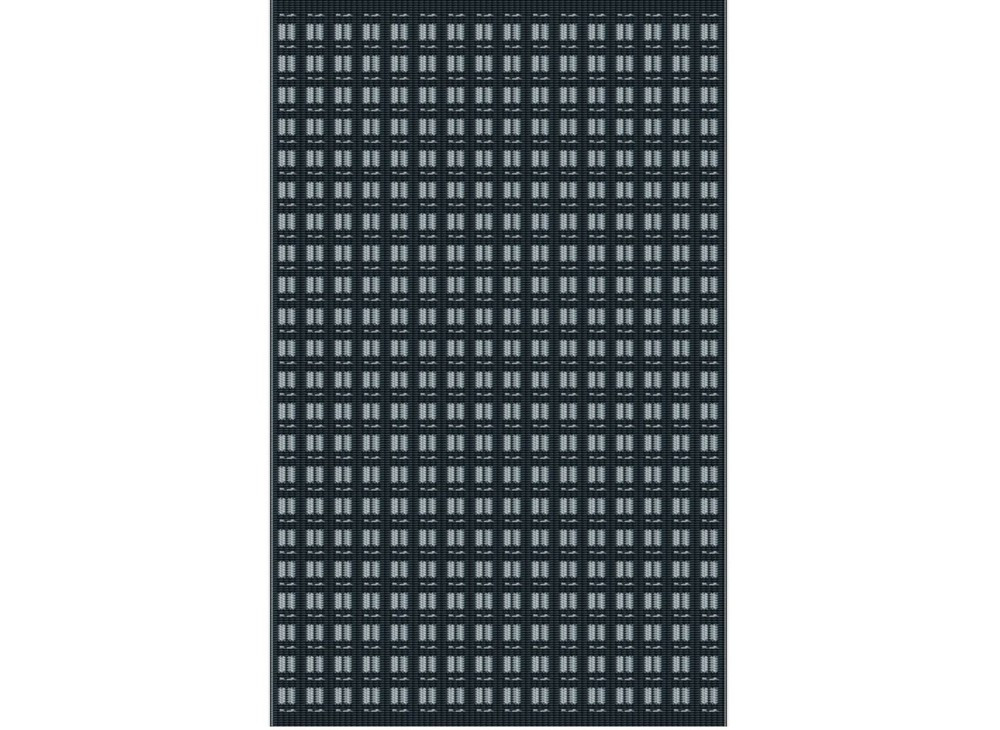 Tapis D'extérieur Pour Salon Détente Ou Repas Blanc/graphite 240 X 150 Cm