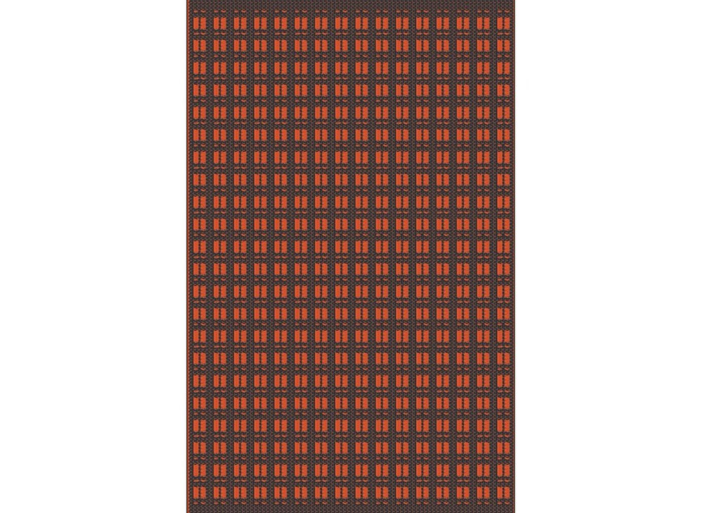 Tapis D'extérieur Pour Salon Détente Ou Repas Paprika/graphite 240 X 150 Cm