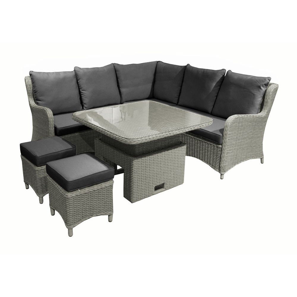 Salon De Jardin Toulon - Alu/resine - Grey/gris
