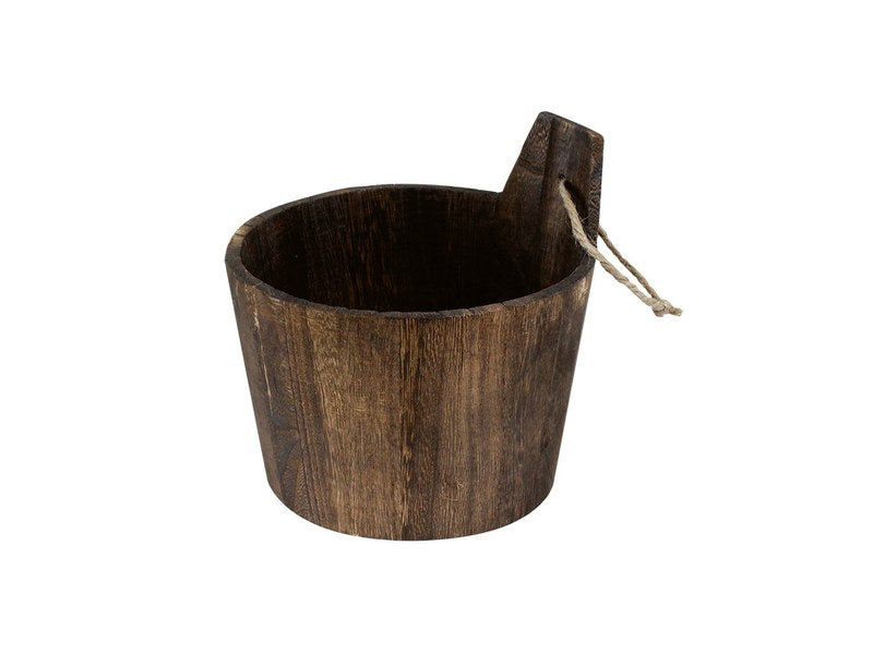 Seau naturel en bois foncé Oslo Equipstore Création